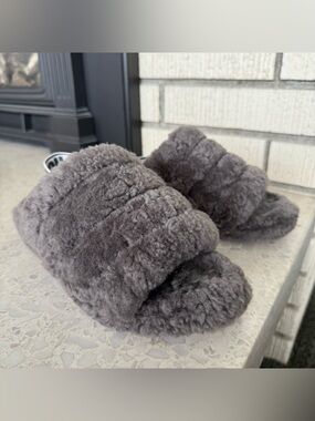 UGG Fluff Yeah Faux Fur Slingback Sandal